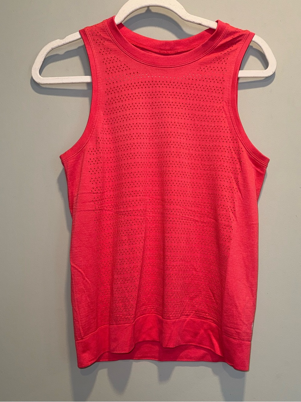 lululemon athletica Sleeveless Perforated Knit Tank - Coral